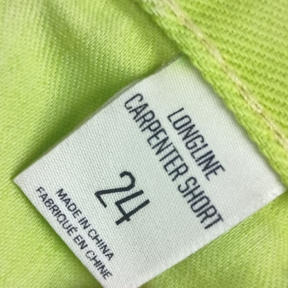 NWT BDG Longline Carpenter Denim Short — Green Wash Size 24 - Picture 13 of 13